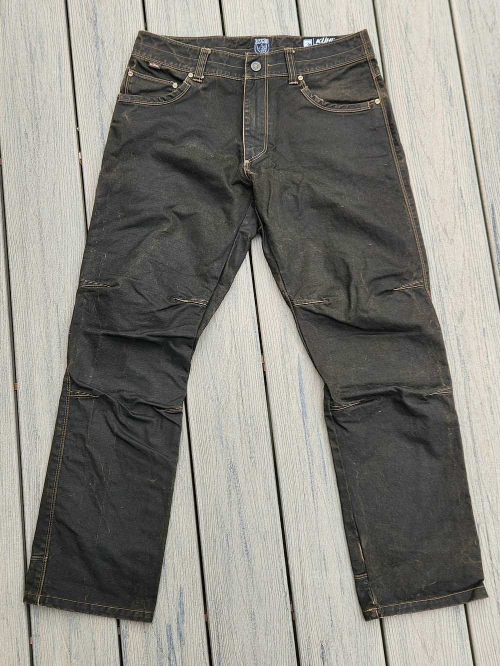 Kuhl Rydr Men's Straight Jeans in Dark Brown-Black